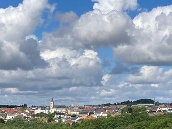 Der Bick vom Turm nach Orscholz