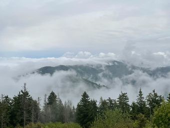 Leider war die Aussicht sehr bescheiden.