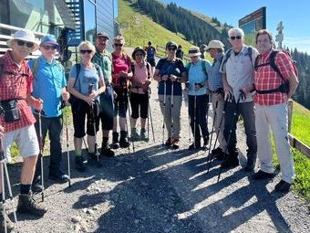 Eine zweite Gruppe erwanderte den Premiumweg  „LUFTIGER GRAT“