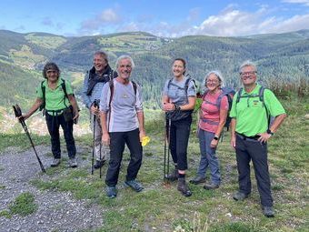 Auf dem Hasenhorn - der erste Steilanstieg ist geschafft!