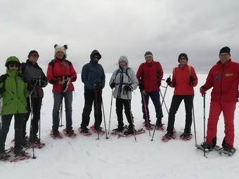 Die Gruppe mit Guide Hubert von der Schneesportschule Schauinsland